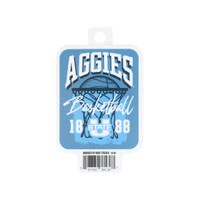 U-State Aggies Basketball 1888 Sticker - 2 In.